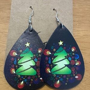 Festive Christmas Tree Earrings
